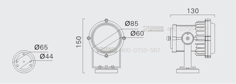 LED射灯,6W射灯,新款射灯安装图
