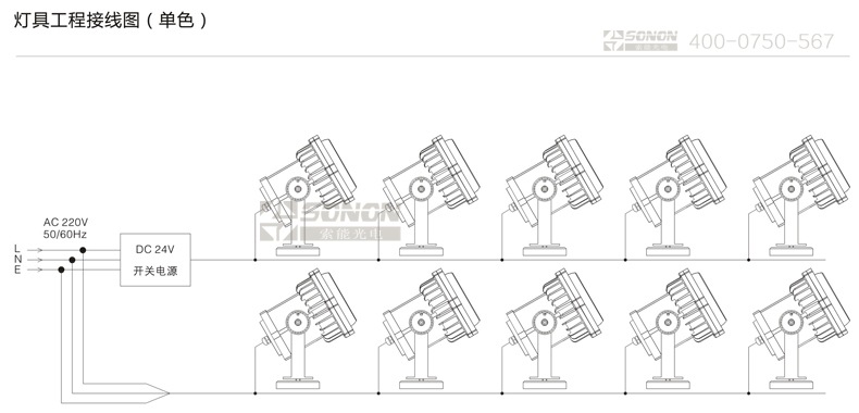 LED射灯,6W射灯,新款射灯工程图
