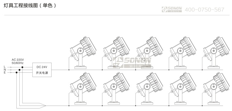 LED射灯,12W射灯,新款射灯安装图